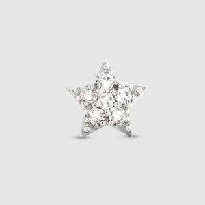 Stone and Strand Tiny Pave Diamond Star Stud Rose Gold